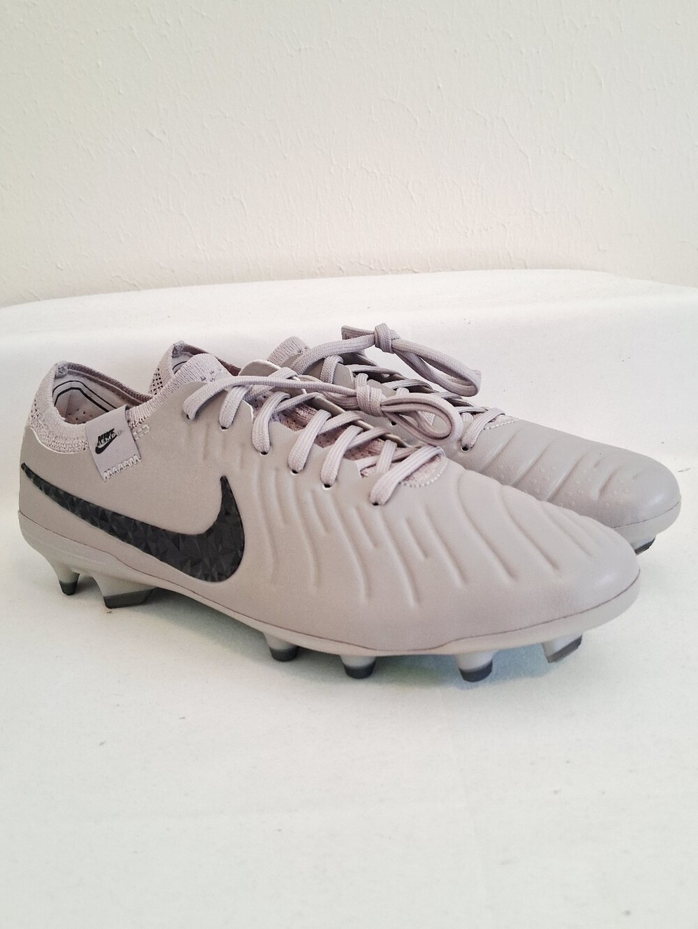 Nike Tiempo Legend 10 Elite FG Gray Black Soccer Cleats